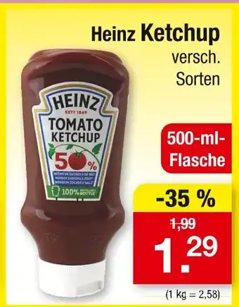 Zimmermann Heinz ketchup Angebot