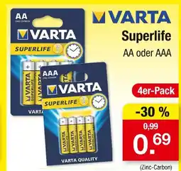 Zimmermann Varta superlife aa Angebot