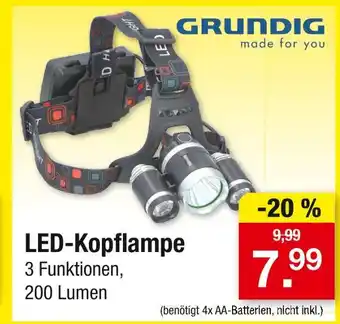 Zimmermann Grundig led-kopflampe Angebot