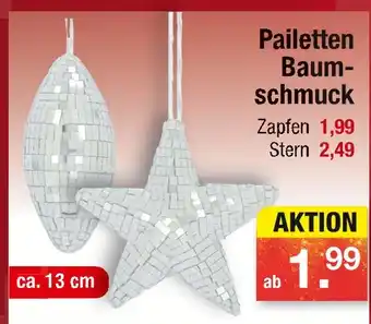 Zimmermann Pailletten baumschmuck zapfen Angebot