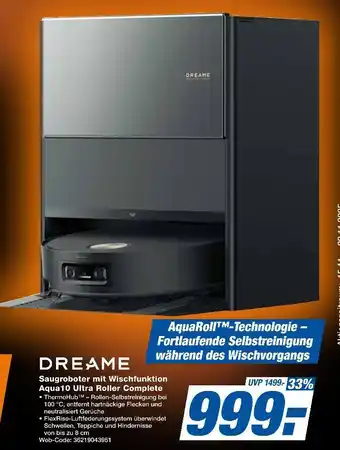 Expert Dreame saugroboter mit wischfunktion aqua10 ultra roller complete Angebot