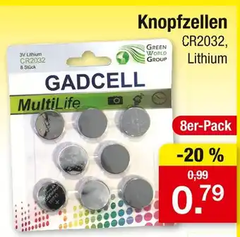 Zimmermann Gadcell knopfzellen cr2032 lithium Angebot