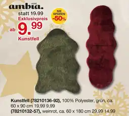 Möbelzentrum Pforzheim Ambia home kunstfell Angebot