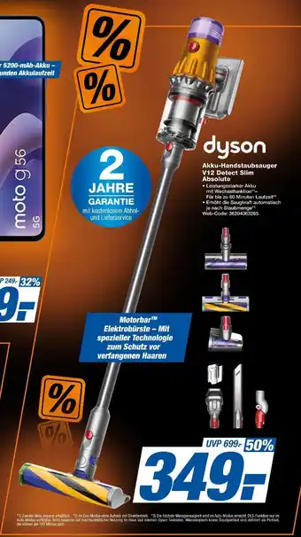 Expert Dyson akku-handstaubsauger v12 detect slim absolute Angebot