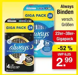 Zimmermann Always ultra secure night giga pack 24 Angebot