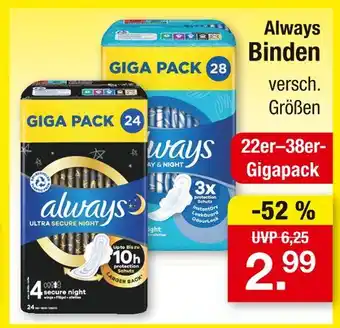 Zimmermann Always ultra secure night giga pack 24 Angebot