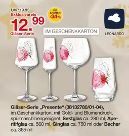 Möbelzentrum Pforzheim Leonardo gläser-serie „presente“ Angebot