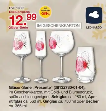 Möbelzentrum Pforzheim Leonardo gläser-serie „presente“ Angebot