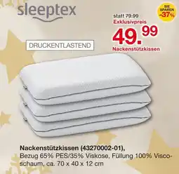 Möbelzentrum Pforzheim Sleeptex nackenstützkissen Angebot