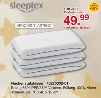 Möbelzentrum Pforzheim Sleeptex nackenstützkissen Angebot