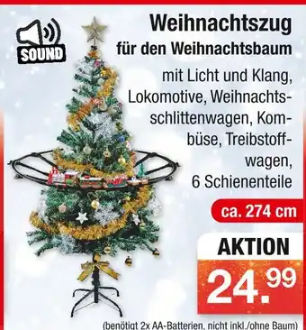 Zimmermann Weihnachtszug für den weihnachtsbaum Angebot