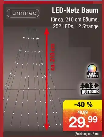 Zimmermann Lumineo led-netz baum Angebot
