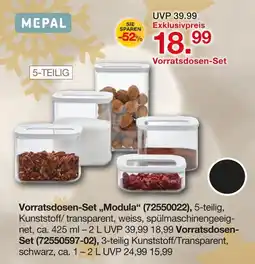 Möbelzentrum Pforzheim Mepal vorratsdosen-set modula 5-teilig Angebot