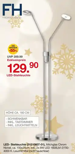 Möbelzentrum Pforzheim Fischer & honsel led-stehleuchte Angebot