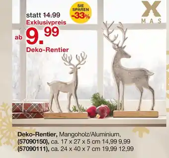 Möbelzentrum Pforzheim Deko-rentier ca. 17 x 27 x 5 cm Angebot