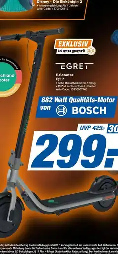 Expert Egret e-scooter ey! 7 Angebot