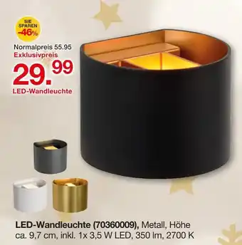 Möbelzentrum Pforzheim Led-wandleuchte Angebot