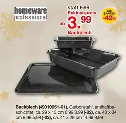 Möbelzentrum Pforzheim Homeware professional backblech ca. 29 x 13 cm Angebot
