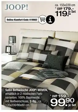 Ostermann Joop! satin bettwäsche woven Angebot