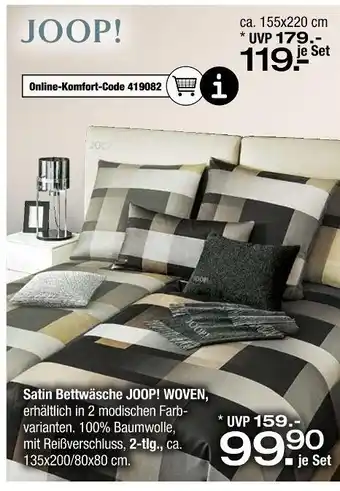 Ostermann Joop! satin bettwäsche woven Angebot