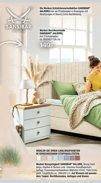 Ostermann Sansibar living marken nachtkommode aalborg Angebot