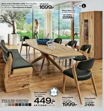 Ostermann Voglauer v-alpin esstisch Angebot