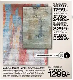 Ostermann Moderner teppich empire ca. 140x200 cm Angebot
