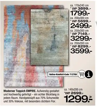 Ostermann Moderner teppich empire ca. 140x200 cm Angebot
