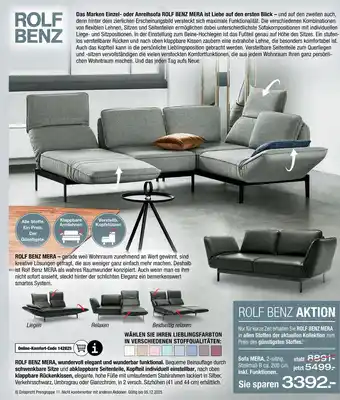 Ostermann Rolf benz sofa mera, 2-sitzig Angebot