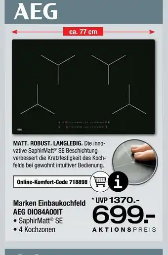 Ostermann Aeg marken einbaukochfeld aeg oi084a00it Angebot
