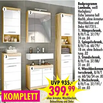 Möbel Boss Badprogramm lambada Angebot