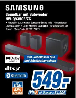 Expert Samsung soundbar mit subwoofer hw-q935gf/zg Angebot