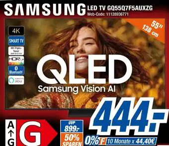 Expert Samsung samsung qled tv gq55q7f5auxzg Angebot