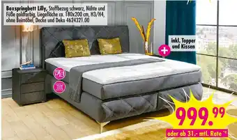 Möbel Boss Boxspringbett lilly Angebot