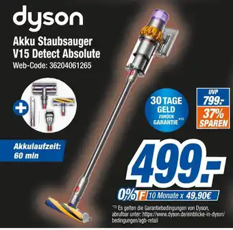 Expert Dyson akku staubsauger v15 detect absolute Angebot