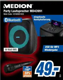 Expert Medion party lautsprecher md43991 Angebot