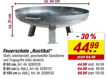 toom Baumarkt Feuerschale 'rustikal' ø 60 cm Angebot
