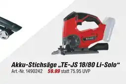 toom Baumarkt Akku-stichsäge te-js 18/80 li-solo Angebot
