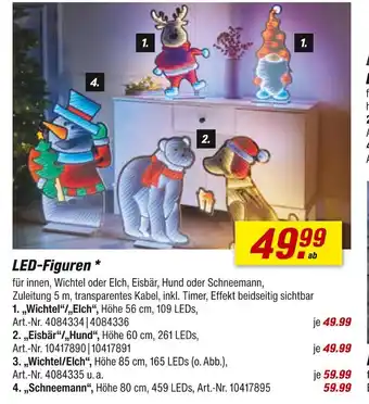 toom Baumarkt Led-figure wichtel/elch Angebot