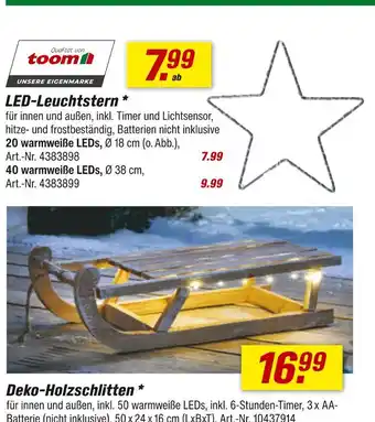 toom Baumarkt Toom led-leuchtstern Angebot