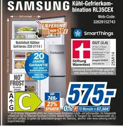 Expert Samsung kühl-gefrierkombination rl35cex Angebot