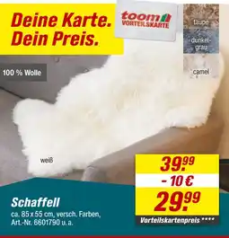 toom Baumarkt Toom schaffell Angebot