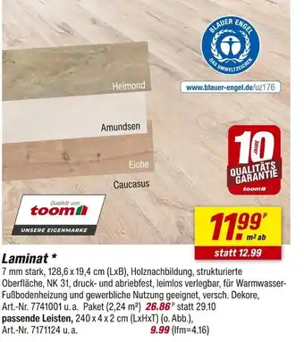 toom Baumarkt Toom laminat Angebot