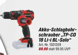 toom Baumarkt Akku-schlagbohrschrauber tp-cd 18 li-i bl-solo Angebot