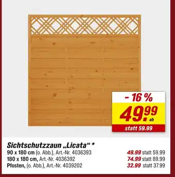 toom Baumarkt Sichtschutzzaun licata Angebot