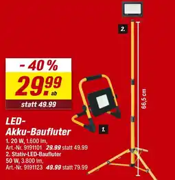 toom Baumarkt Led-akku-baufluter Angebot