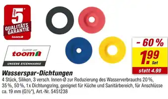 toom Baumarkt Toom wasserspar-dichtungen Angebot
