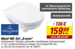 toom Baumarkt Villeroy & boch wand-wc-set o.novo Angebot