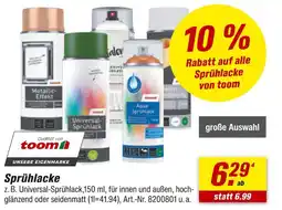 toom Baumarkt Toom sprühlacke Angebot