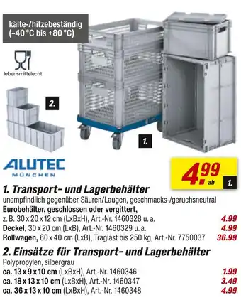 toom Baumarkt Alutec münchen transport- und lagerbehälter Angebot